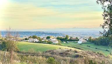 VUE PANORAMIQUE SUR LES PYRÉNÉES