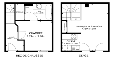 APPARTEMENT EN T2 DUPLEX VENDU LIBRE - IDEAL INVESTISSEUR