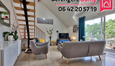 Duplex 3 chambres, séjour avec balcon plein sud